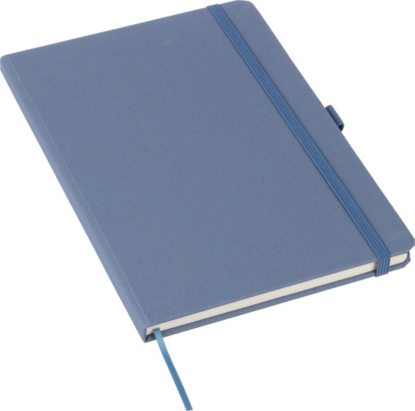 Caderno em cartão e biorresíduos reciclados A5 Gertrud - Brown