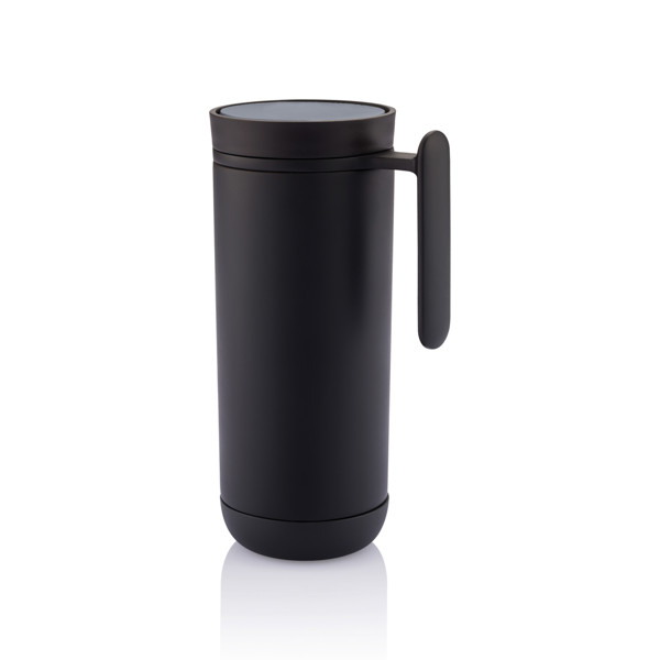 Potovalna skodelica Xd Design Clik 225 ml, neprepustna - Črna / antracit