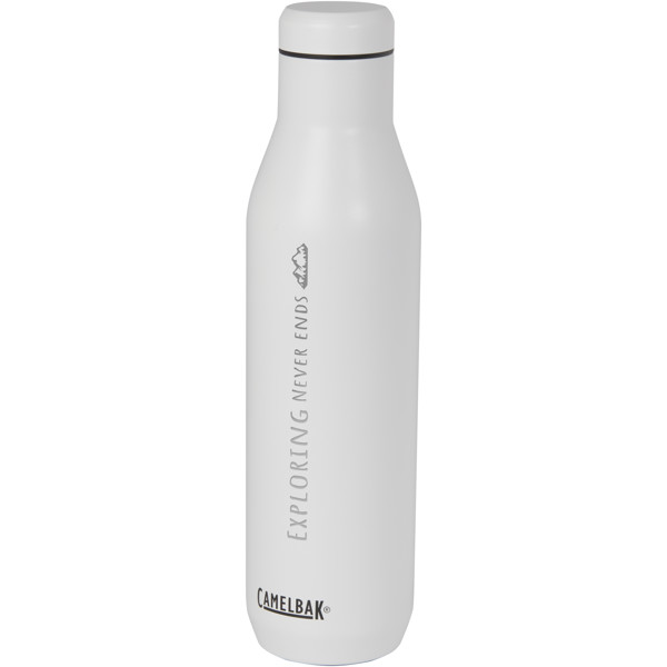 Bouteille d'eau/à vin CamelBak® Horizon de 750 ml avec isolation sous vide - Blanc