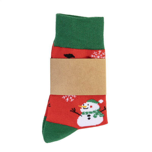 Vánoční ponožky Julsokka, stromeček - Červená / Zelená / 46