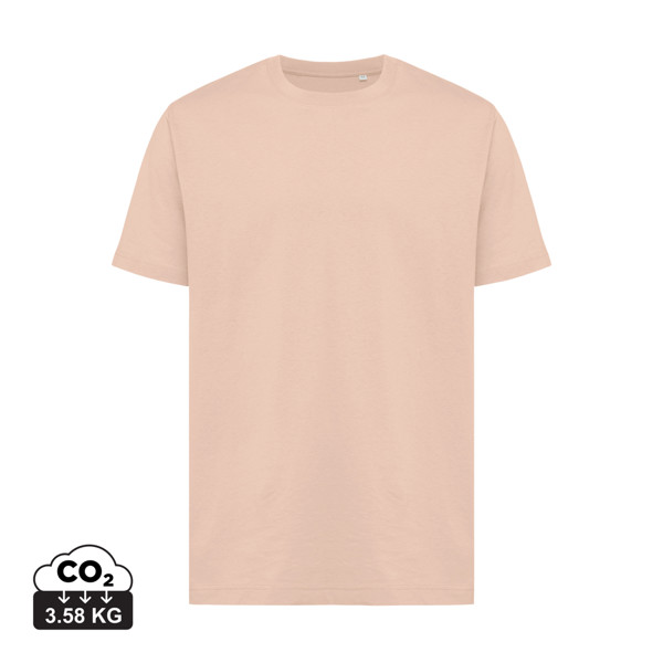 Iqoniq Kakadu relaxed recycled cotton t-shirt - Peach Nectar / XS