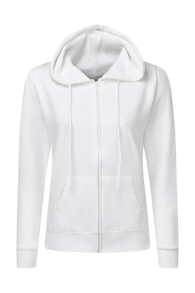 Hooded Full Zip Women - White / XL