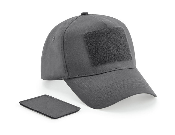 Removable Patch 5 Panel Cap - Graphite Grey / ONE SIZE