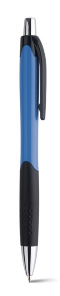 CARIBE. Kuličkové pero z ABS a s protikluzovým gripem - Modrá