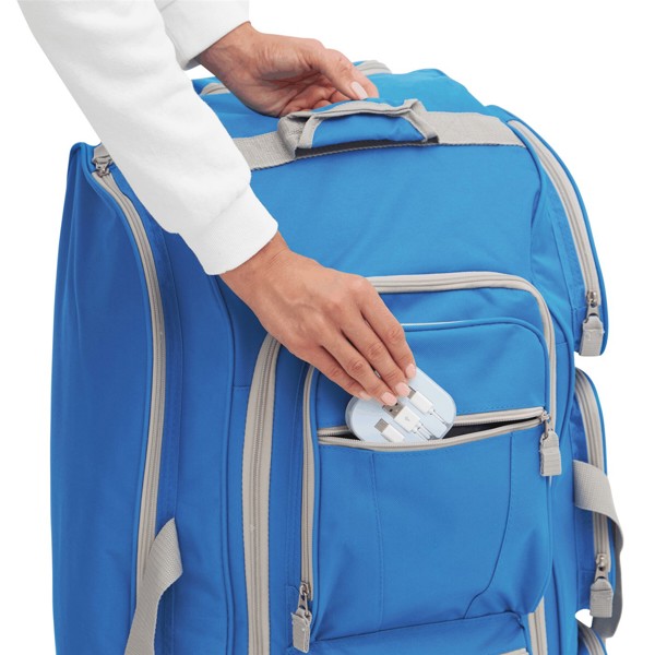 Trolley Travel Bag 9P - Blue / Grey