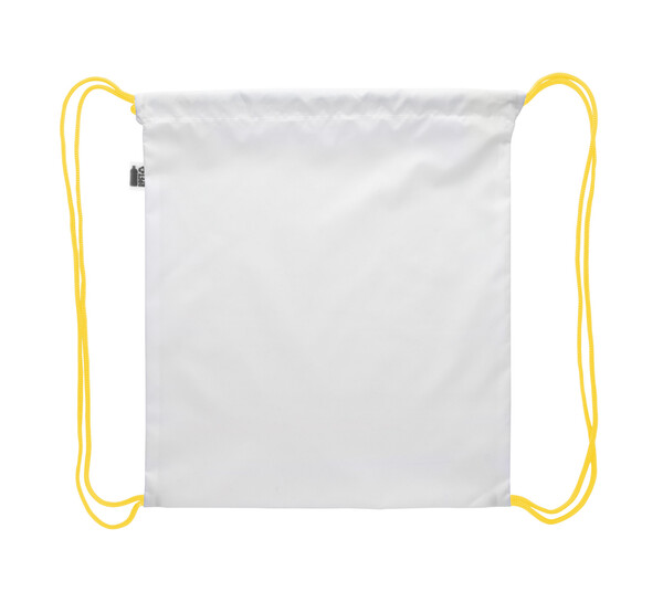 Sac piscine personnalisé pour enfants CreaDraw Kids RPET - Jaune / Blanc