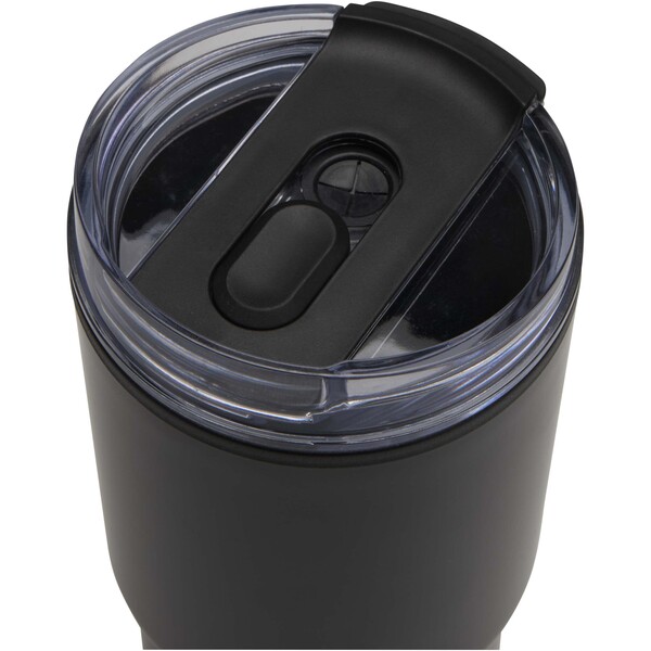 Westin 540 ml RCS recycled double wall insulated tumbler with straw - Black