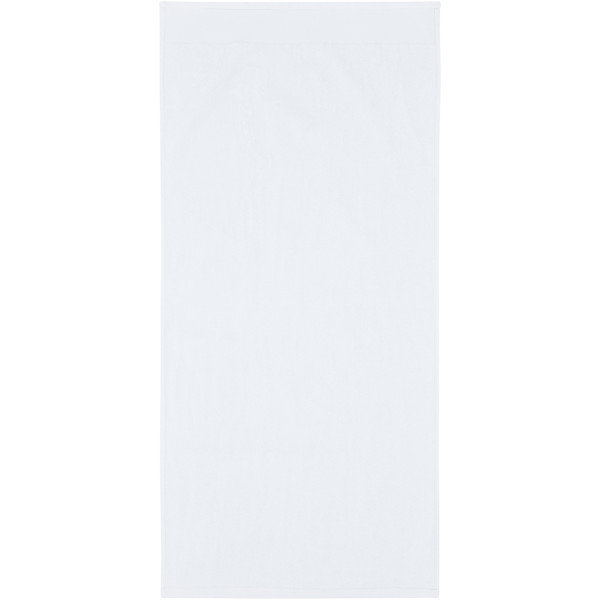 Serviette en coton 550 g/m² 50x100 cm Nora - Blanc