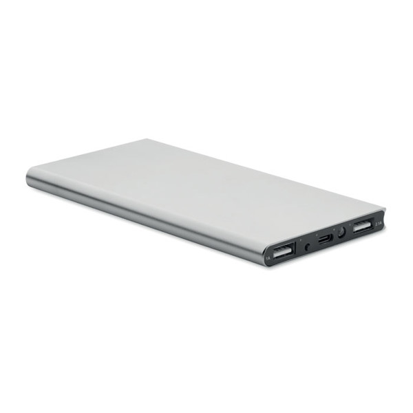 Power bank 8000 mAh Powerflat8c - Matt Silver