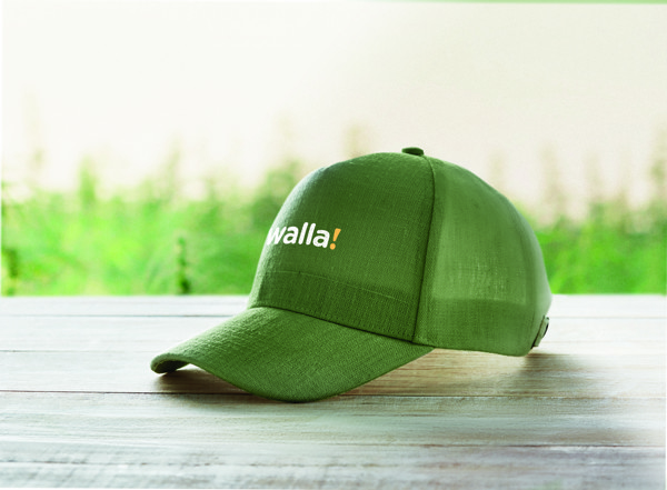 Cappellino da baseball in canapa Naima Cap - Verde
