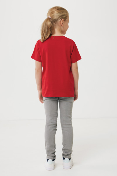 T-shirt pour enfants en coton recyclé IQONIQ Koli - Rouge / 1112