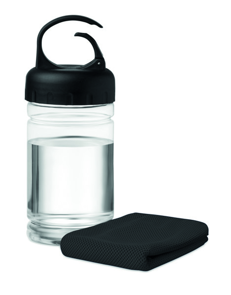 Bouteille serviette de sport Fris - Noir