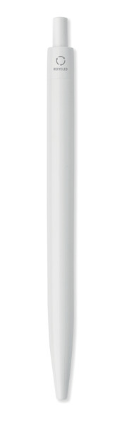 Gerecycled ABS balpen Ampla - Wit