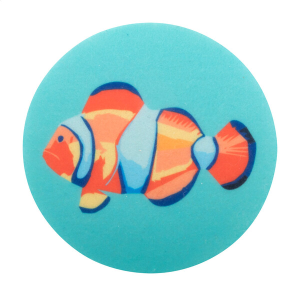 Sous-verre en feutre RPET CreaFelt Drink, rond - Blanc