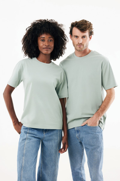 IQONIQ Nikko tričko z hrubej recyklovanej bavlny - Iceberg Green / XXXL