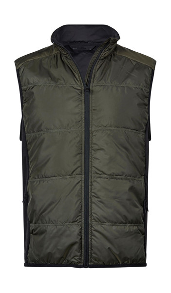Hybrid-Stretch Bodywarmer - Deep Green / Black / 3XL