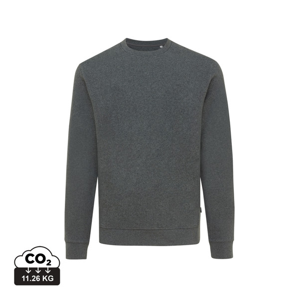 Iqoniq Denali ungefärbt. Rundhals-Sweater aus recycelter BW - Heather Anthracite / XL