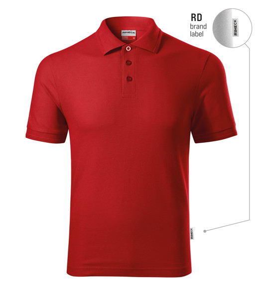 Polokošile Pánská Rimeck® Reserve - Červená 07 (Brand Label) / M