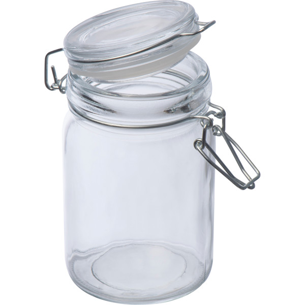 Lockable storage jar, 200 ml BROOKE - Transparent