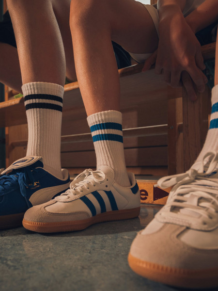 Tennis Socks - White / Black / 27-31