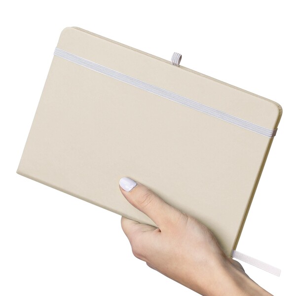 Gerecycled notitieboekje A5 Bloom - wit