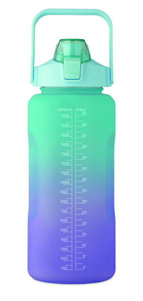 RPET water bottle 2000ml Activate Max - Turquoise