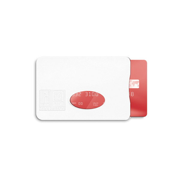Credit-card cover with RFID blocking - Blanc / Unique