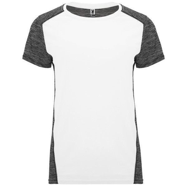 T-Shirt Zolder Woman - White/Heather Black / L