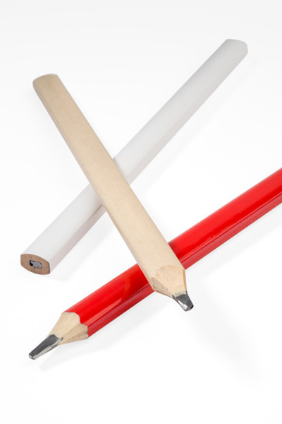 Carpenter pencil BOB - white