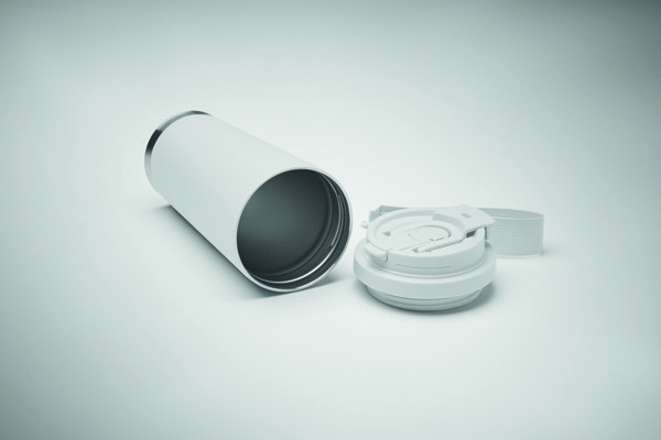 Double wall tumbler 500ml Topaz Large - White