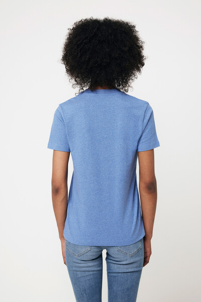 T-shirt en coton recyclé non teinté IQONIQ Manuel - Heather Blue / L