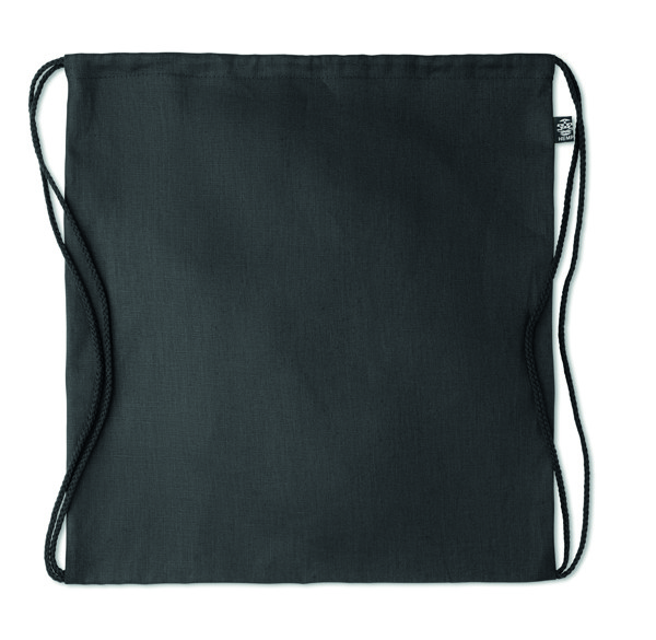 Saco cânh. c/ cordão 200 g/m² Naima Bag - Preto
