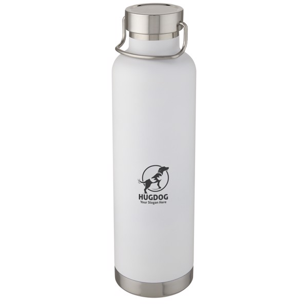 Thor 1 l Kupfer-Vakuum Isoliersportflasche - weiss