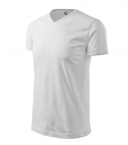 Tričko Unisex Malfini® Heavy V-Neck - Bílá / M