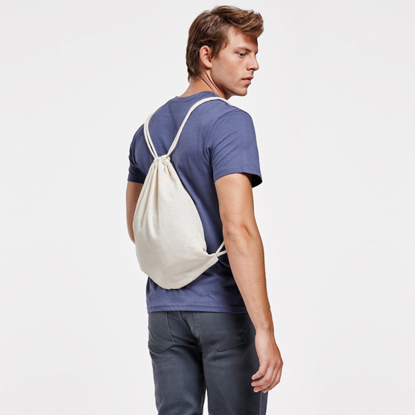 Bolsa mochila de cuerdas personalizada de algodón