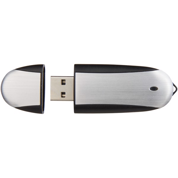 Memo USB-Stick - schwarz / silber / 16GB