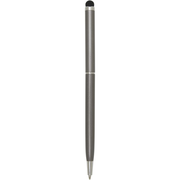 Ore aluminium balpen met stylus (blauwe inkt) - Titanium