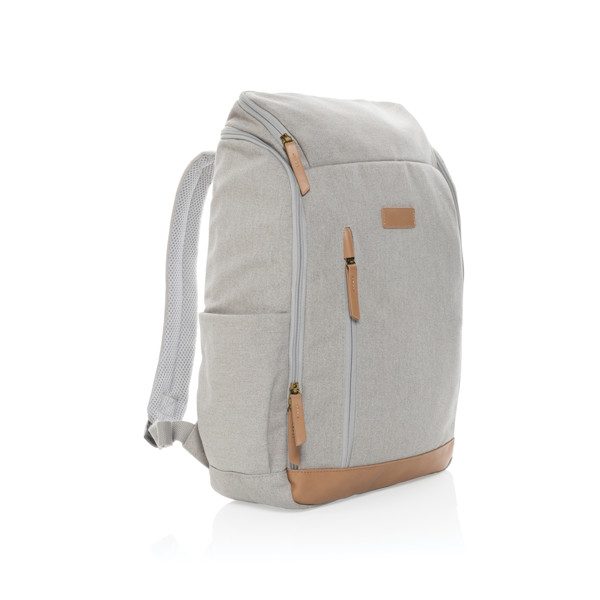 Impact AWARE backpack, 15in laptop, 16oz canvas - Grey