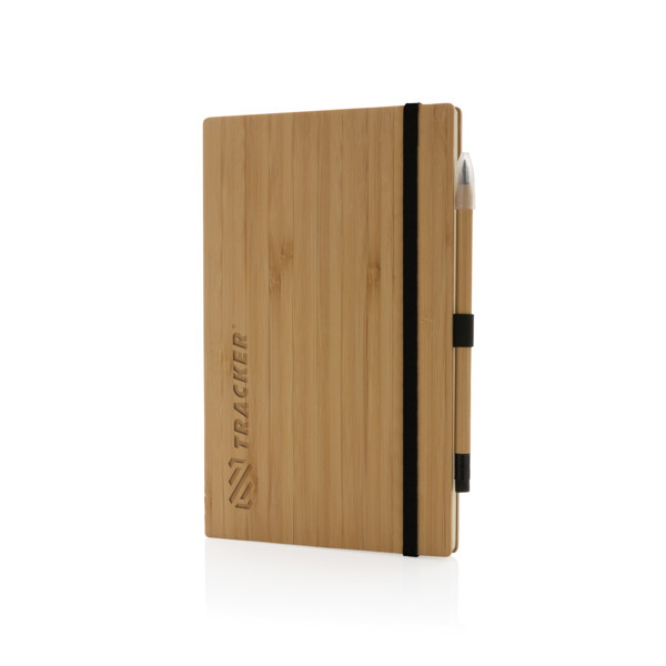 Set avec carnet et crayon infini en bambou