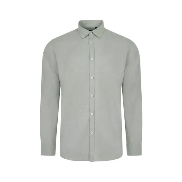 CAMISA OXFORD ML HOMEM - Verde claro 