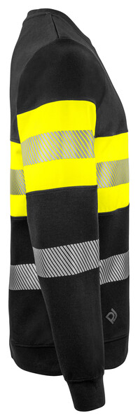6129 Sweatshirt Roundneck Yellow/black XL