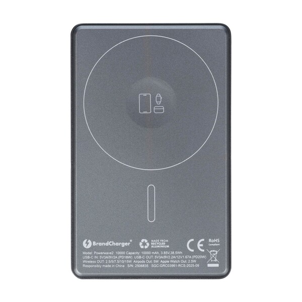 BrandCharger power bank Powerwave 2 | Recycled | 10,000 mAh