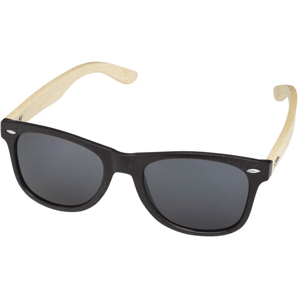 Lunettes de soleil Sun Ray en bambou - Noir