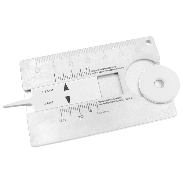Tyre Tread Measuring Device "Card" - White