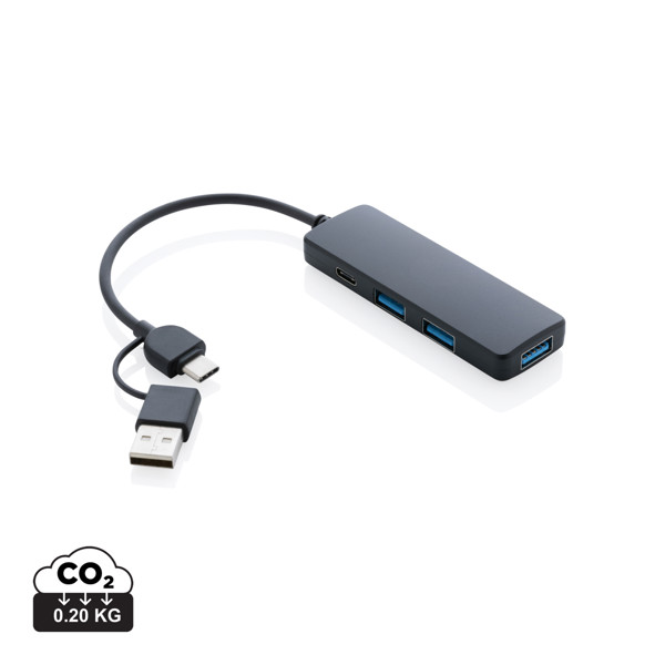 RCS USB hub s dvostrukim ulazom od reciklirane plastike