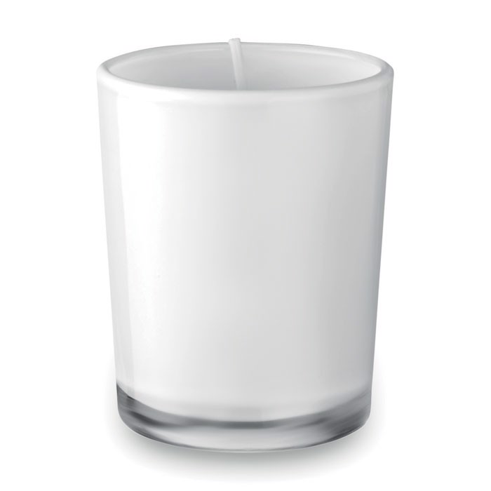 Mała szklana świeca Selight - biały