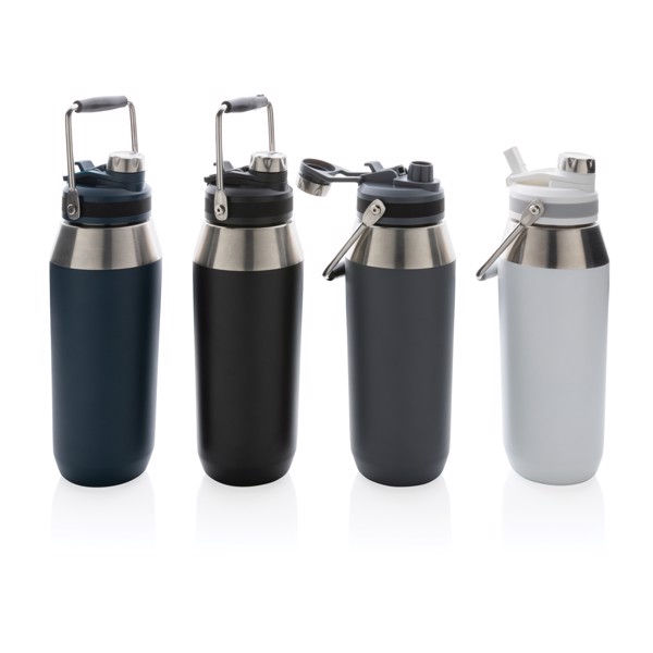 Vacuum stainless steel dual function lid bottle 1L - Navy