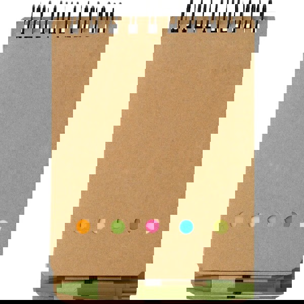 Haftnotizenset, Haftnotizen, Notizbuch ca. A6, Kugelschreiber