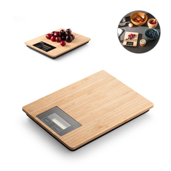 PS - HEISENBERG. Bamboo digital kitchen scale