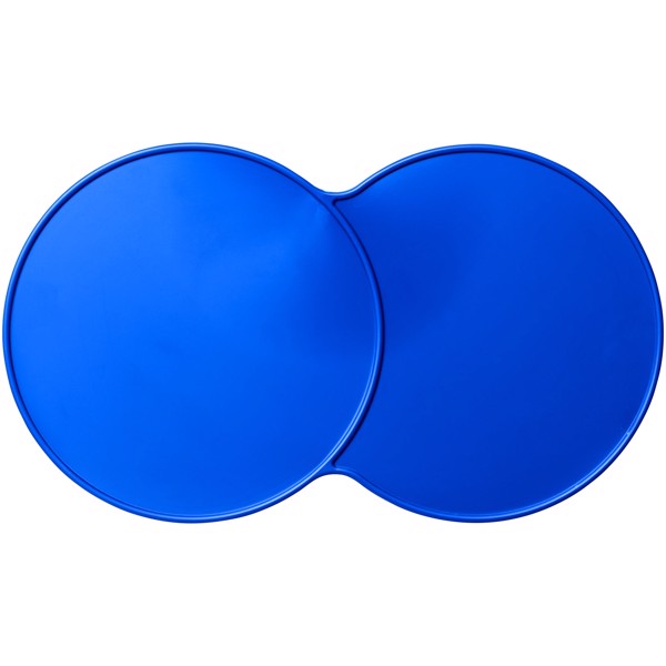 Podkładka podwójna wykonana z tworzywa sztucznego Sidekick - Niebieski